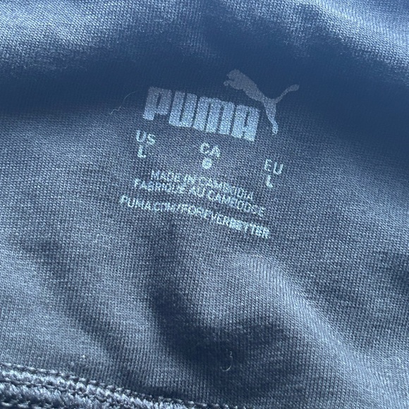 Puma Black & Gold Logo Leggings – Excellent Condition - Picture 6 of 7